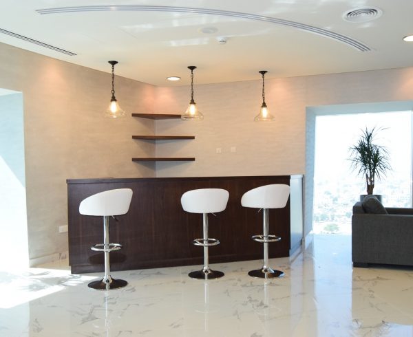 Reception area interior