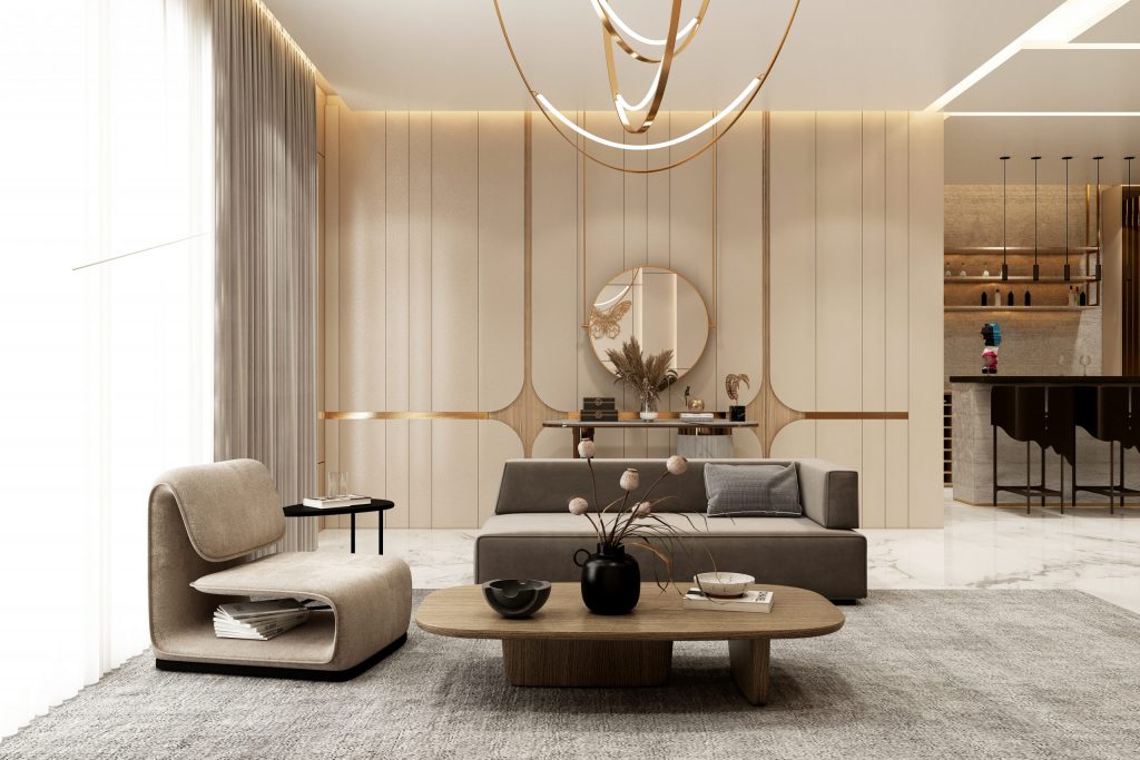 Private Villa – Sidra 1 – Dubai Hills Living Area Portfolio by S3T Koncepts